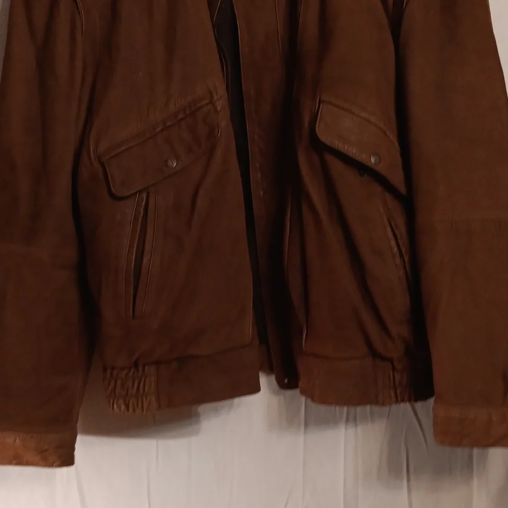 Phase 2 Men's Brown Leather Jacket 2X